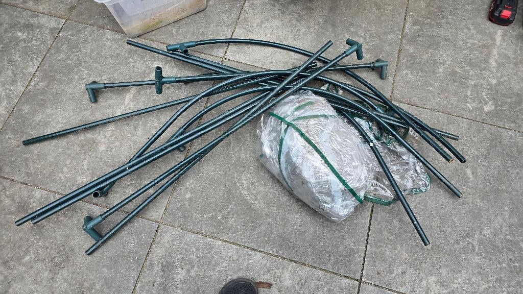 Greenhouse tunnel gratis, Ophalen, Glas, Aluminium