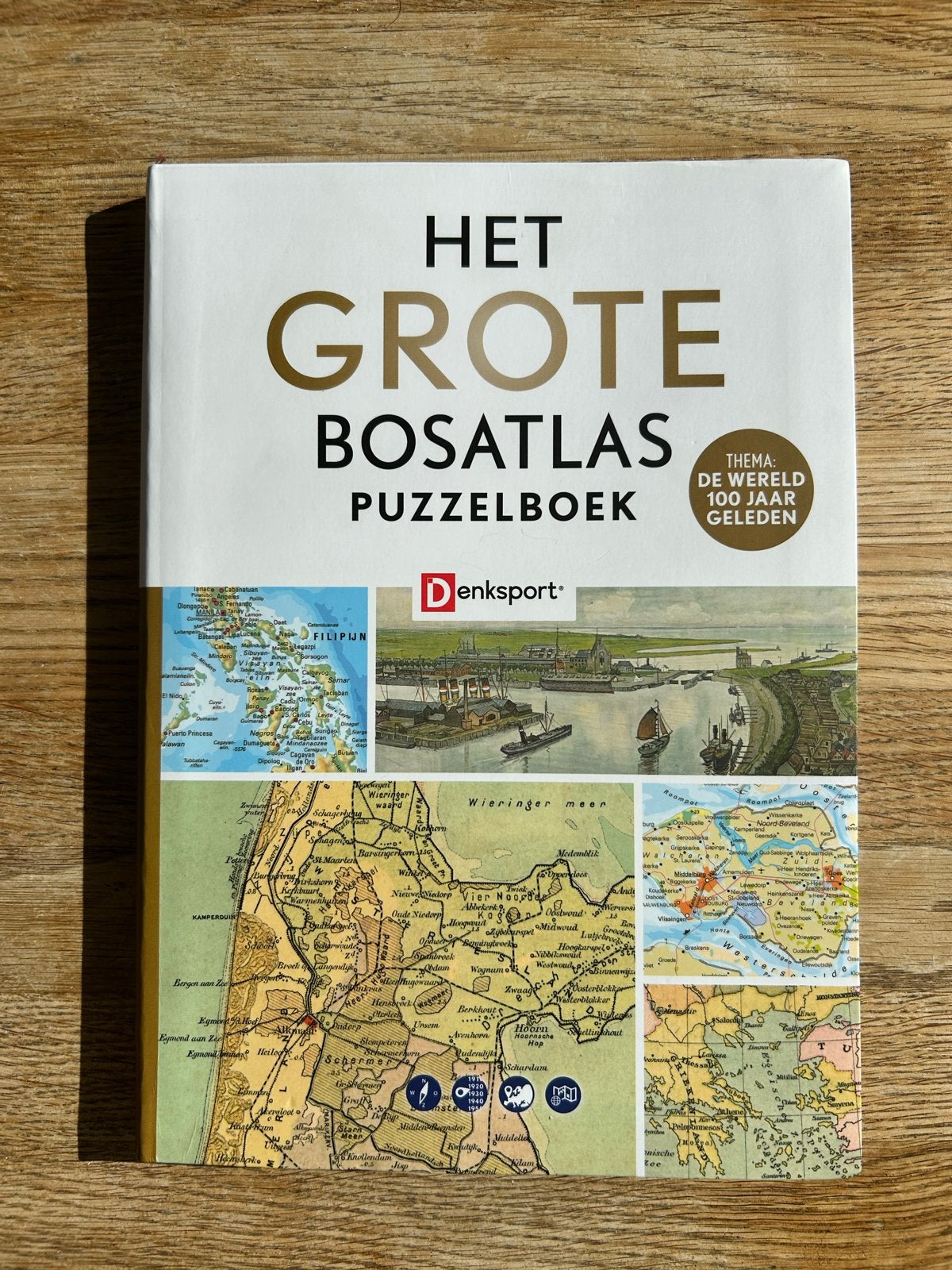 Het Grote Bosatlas Puzzelboek - De Wereld 100 Jaar Geleden, Ophalen of Verzenden, Zo goed als nieuw, Puzzelboek