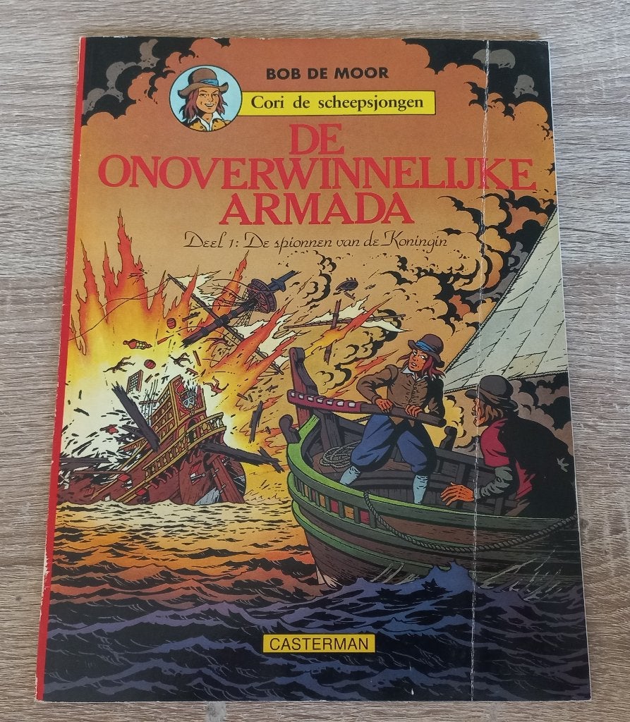 De Onoverwinnelijke Armada Deel 1 (Cori de Scheepsjongen), Boeken, Stripboeken, Gelezen, Eén stripboek, Bob de Moor, Ophalen of Verzenden
