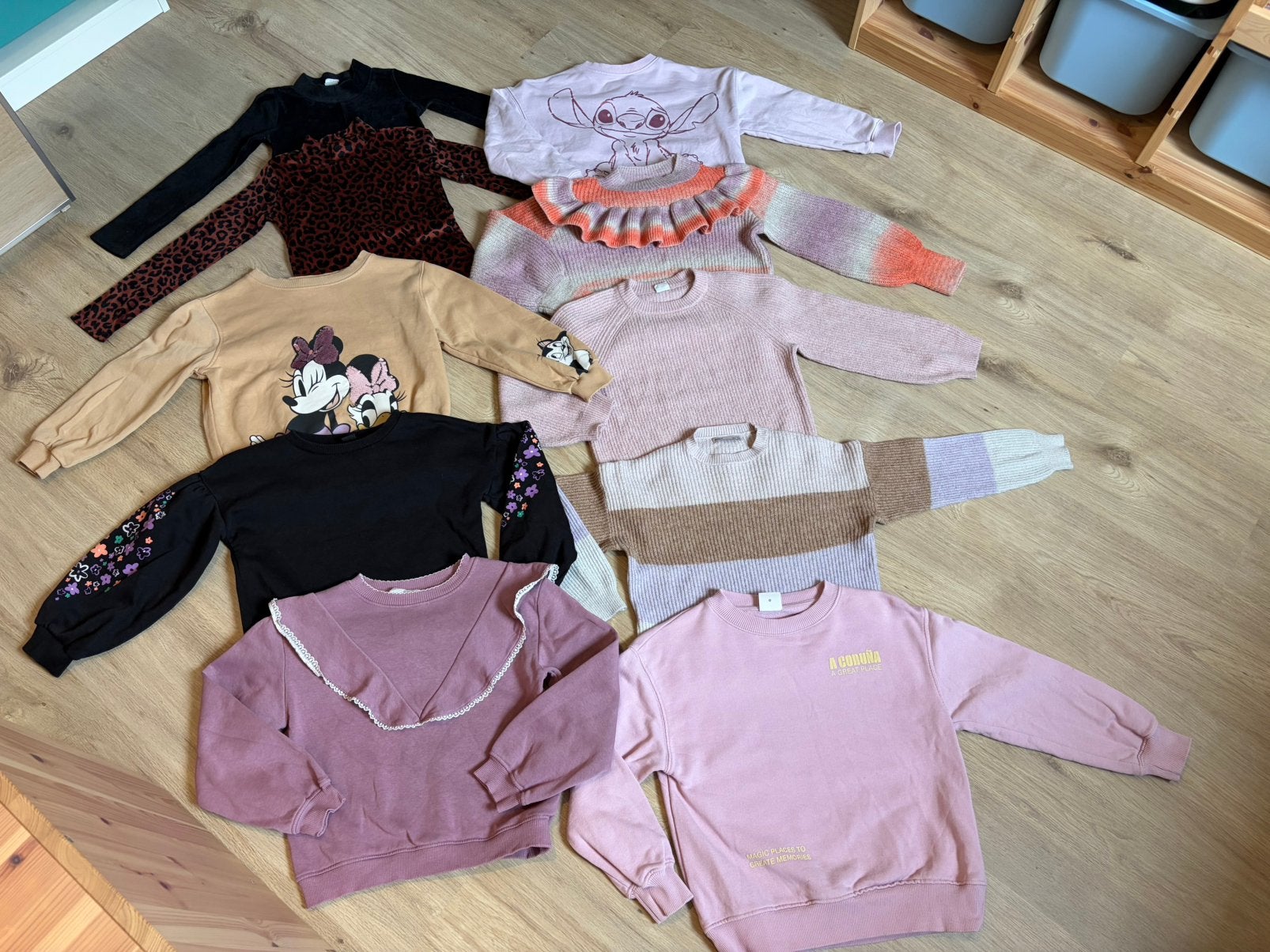Pakket truien meisje maat 122/128, Kinderen en Baby's, Ophalen of Verzenden, Zo goed als nieuw, Meisje, Trui of Vest