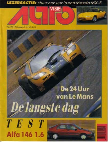 Autovisie 13 1995 : Lancia Delta HPE - Opel Astra 2.0 GSi SW, Ophalen of Verzenden, Gelezen, Algemeen