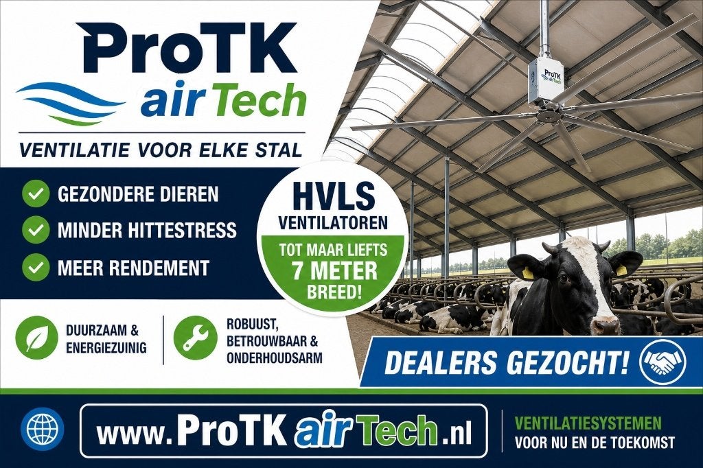 stalventilatoren Tot 7 meter breed, Stalling