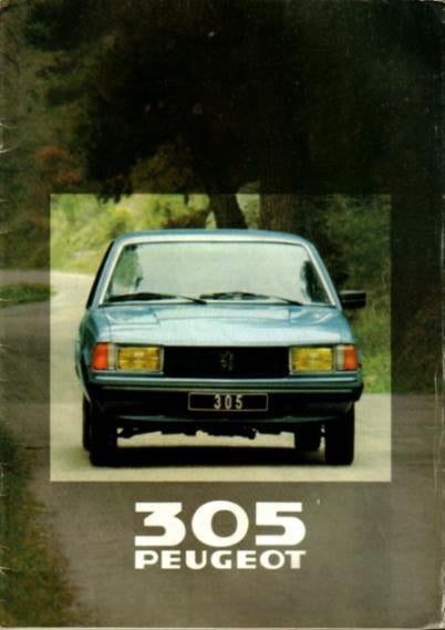 Folder Peugeot 305 1980, Ophalen of Verzenden, Gelezen, Peugeot
