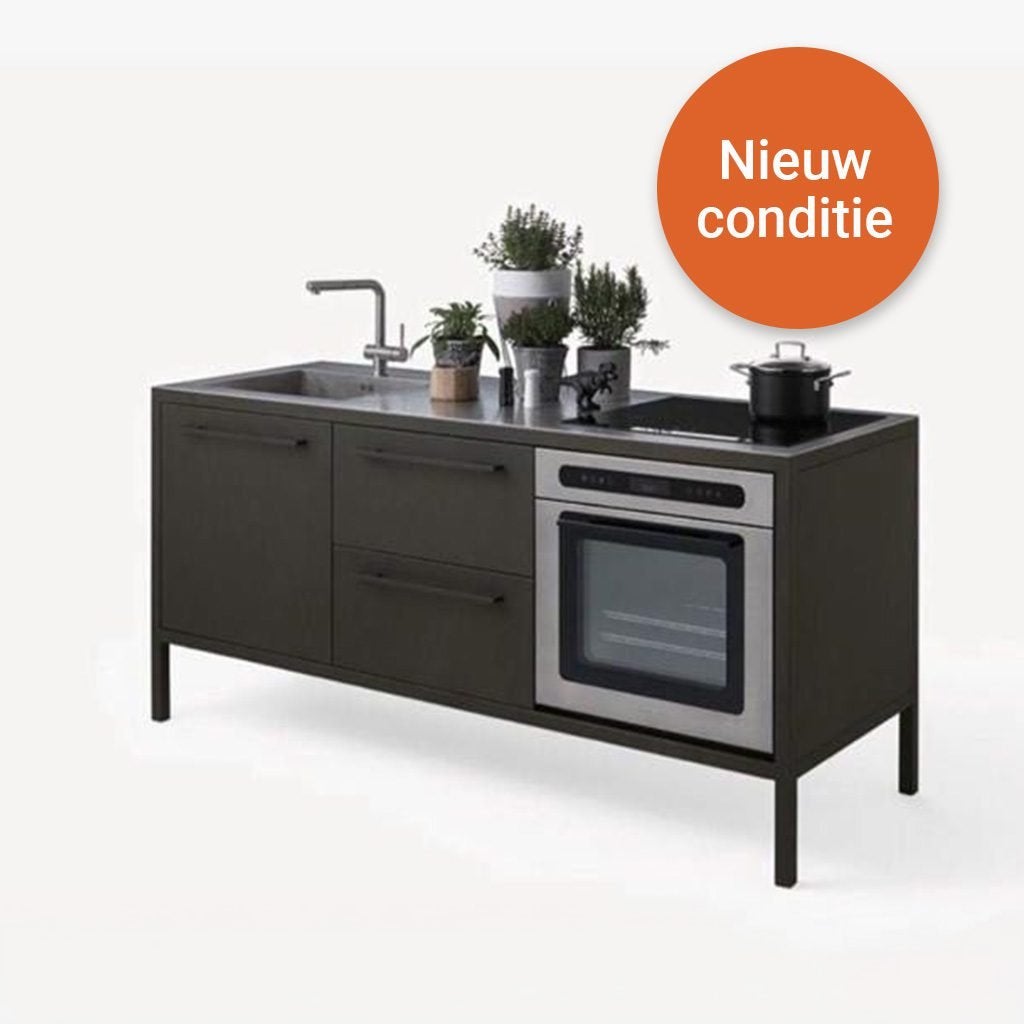 Fantin Frame Mini Kitchen 3 Units Bruin Metaal