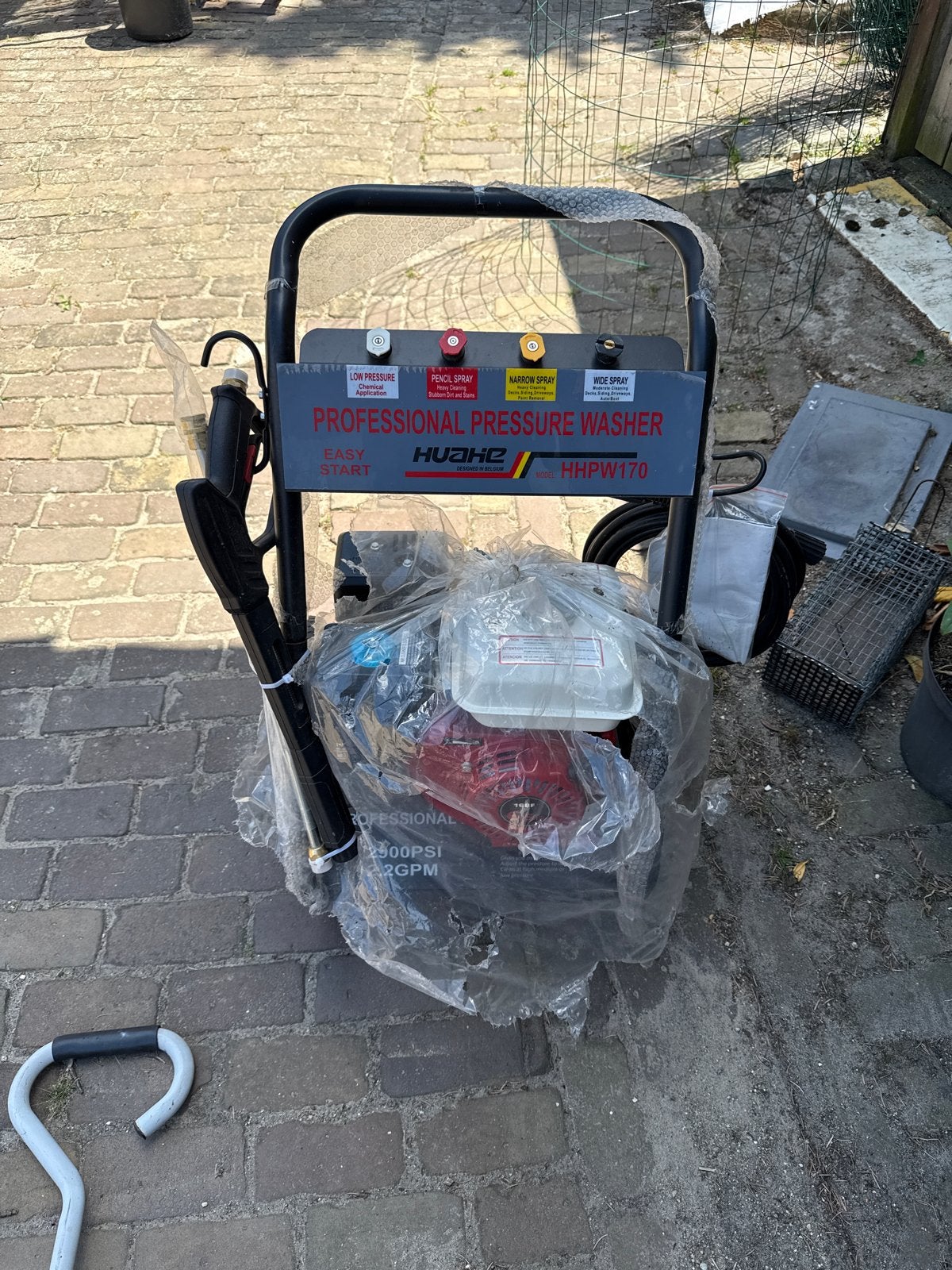 Hogedrukreiniger - Nieuwstaat, Tuin en Terras, Hogedrukreinigers, Ophalen, Nieuw, Benzine