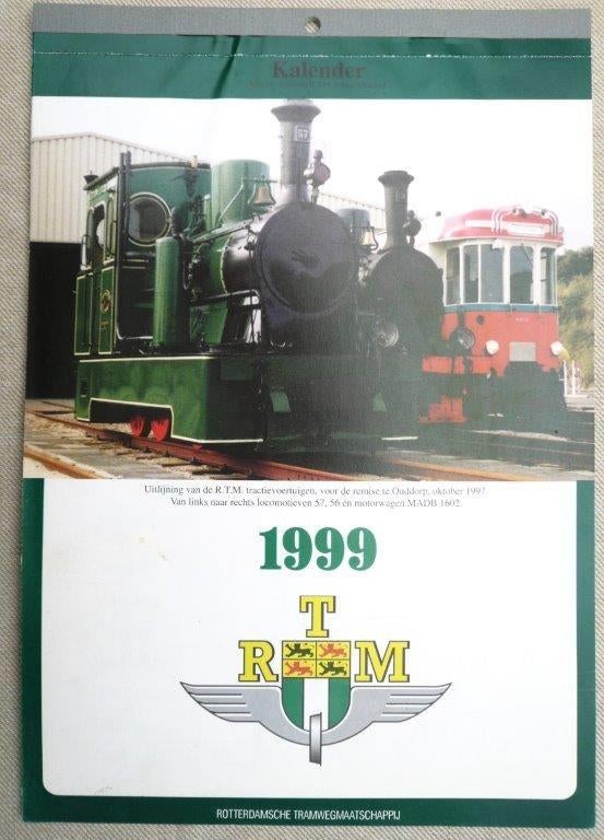 Het RTM Grevelingen Kalender 1999., Verzamelen, Spoorwegen en Tramwegen, Ophalen of Verzenden, Nieuw, Tram, Boek of Tijdschrift