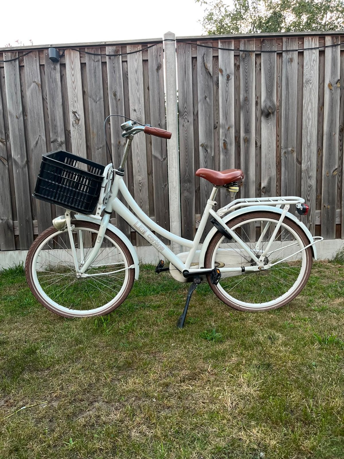 Cortina fiets 24 inch met mandje, Fietsen en Brommers, Ophalen, Gebruikt, 24 inch, Handrem