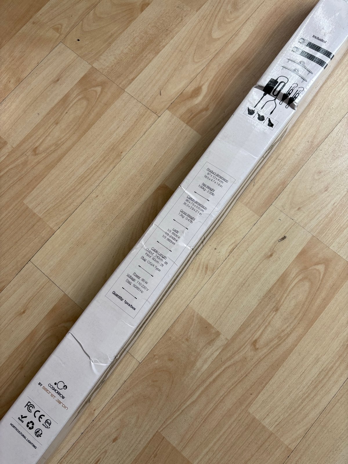 Cosmorrow GrowLight 2x40W for plants, Ophalen of Verzenden, Halfschaduw, Minder dan 100 cm