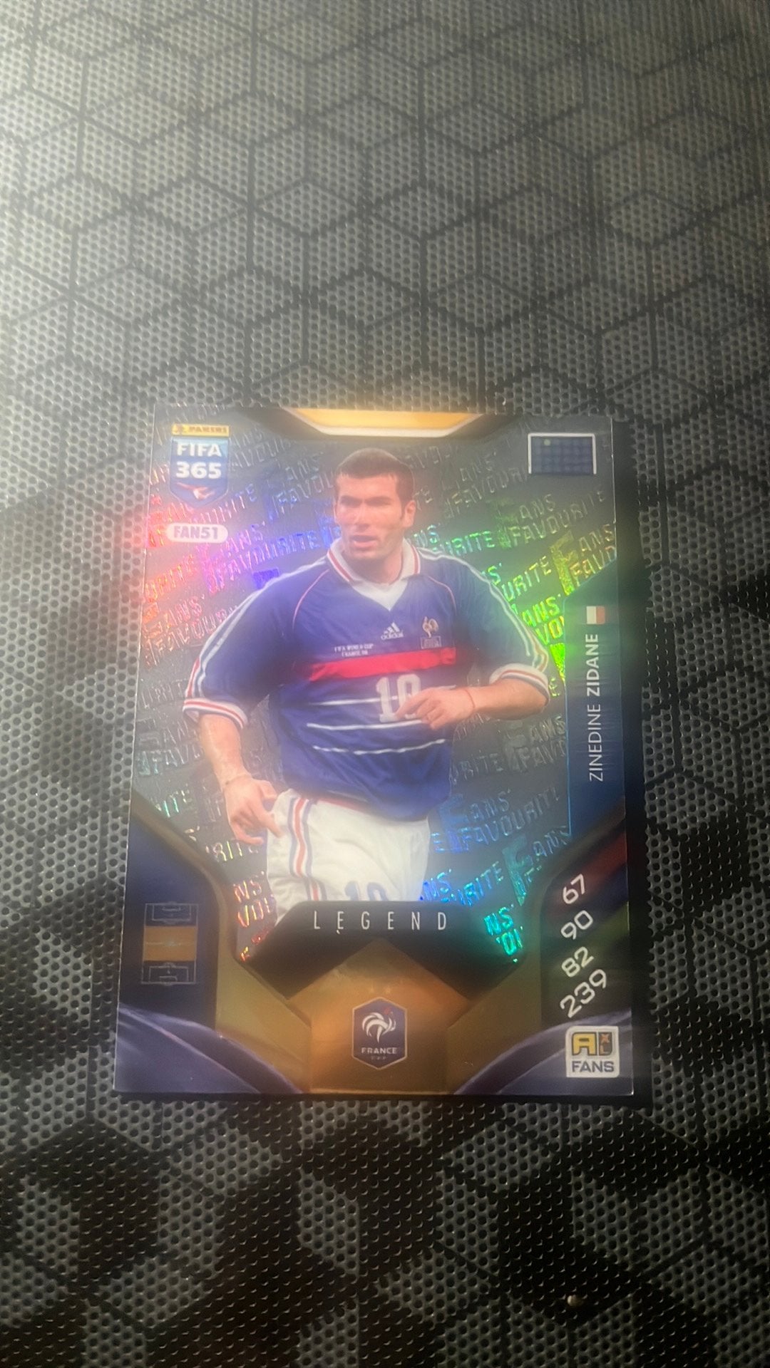 Legend Card Zinedine Zidane, Ophalen of Verzenden, Zo goed als nieuw, Plaatje