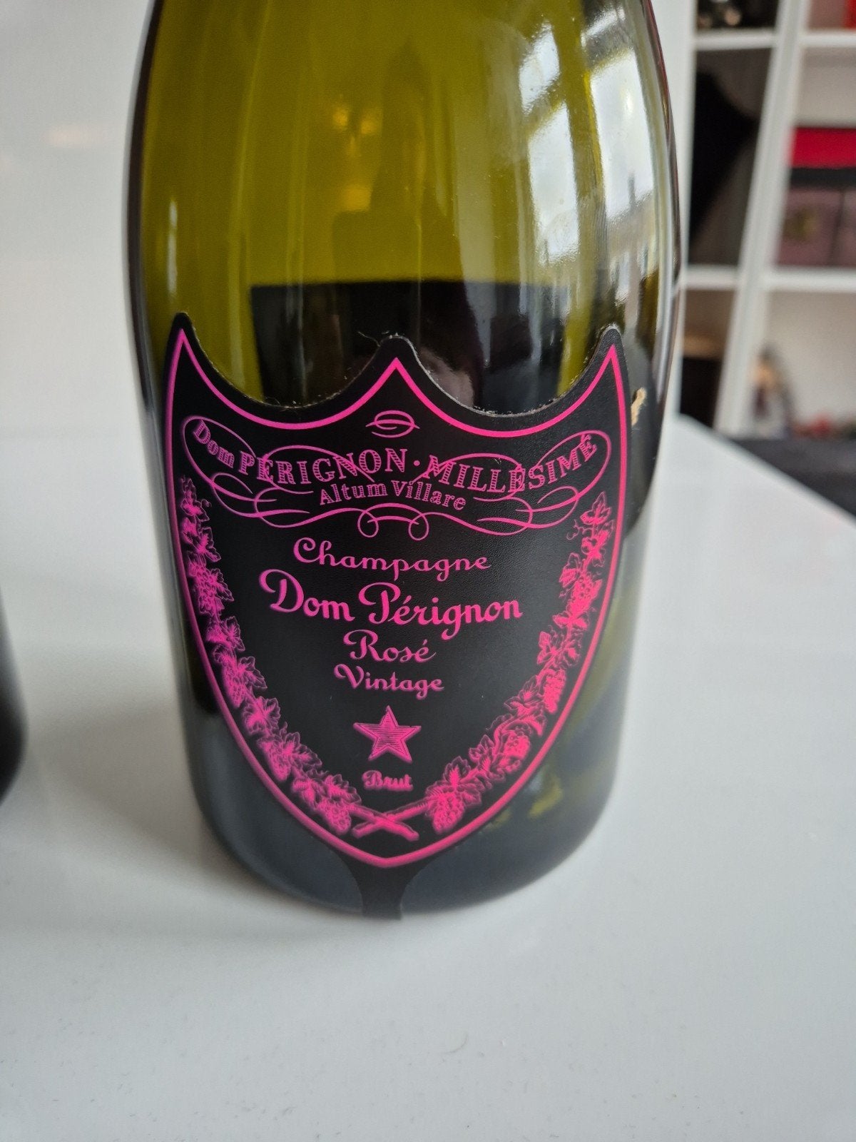 Dom Pérignon LED Flessen LEEG - Groen & Roze (Set van 2), Gebruikt, Meerkleurig, Ophalen of Verzenden, Modern