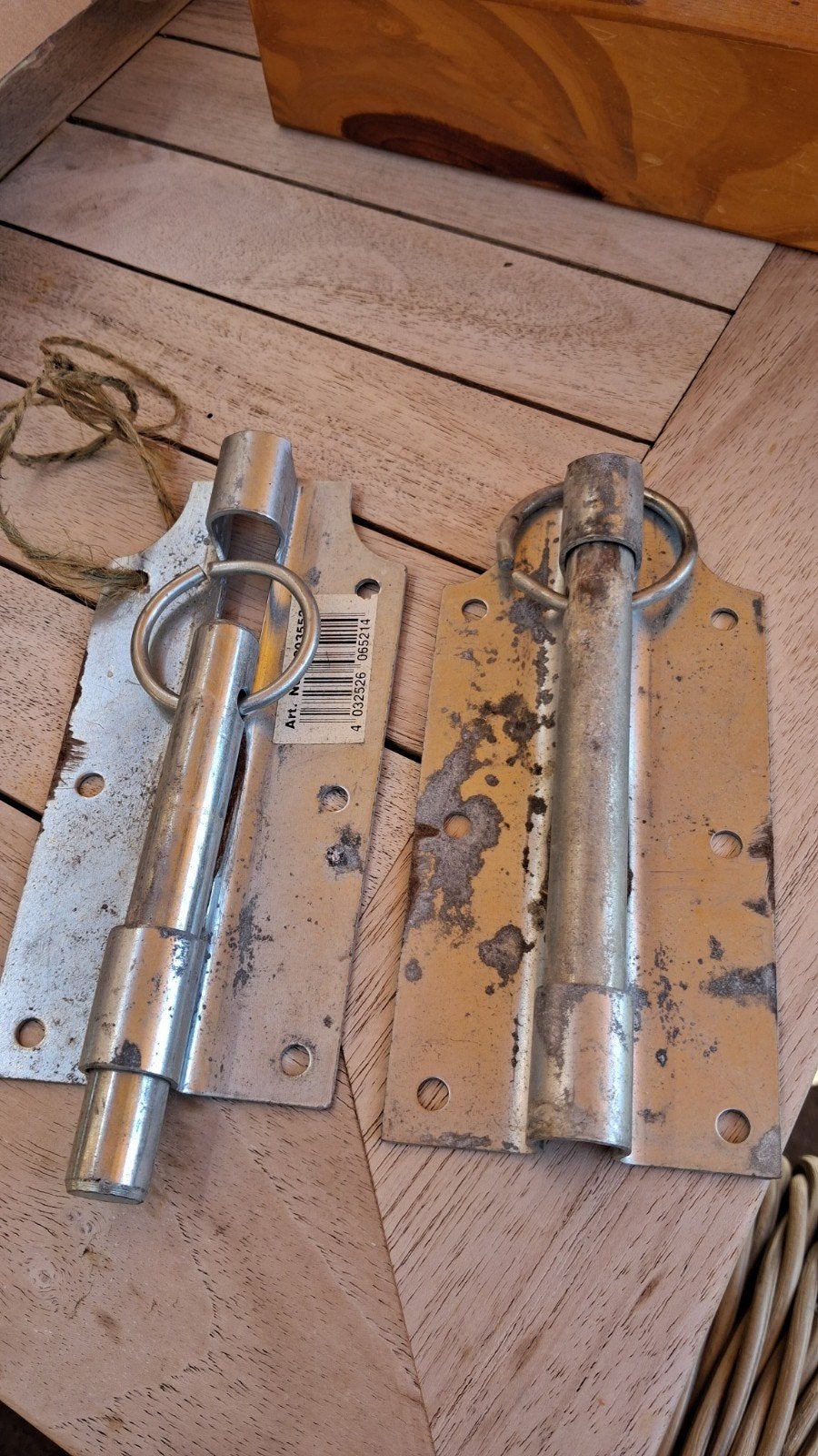 Schuifgrendels en Sluitplaat Nieuw, Ophalen of Verzenden, Nieuw, Overige materialen, Schuif of Grendel
