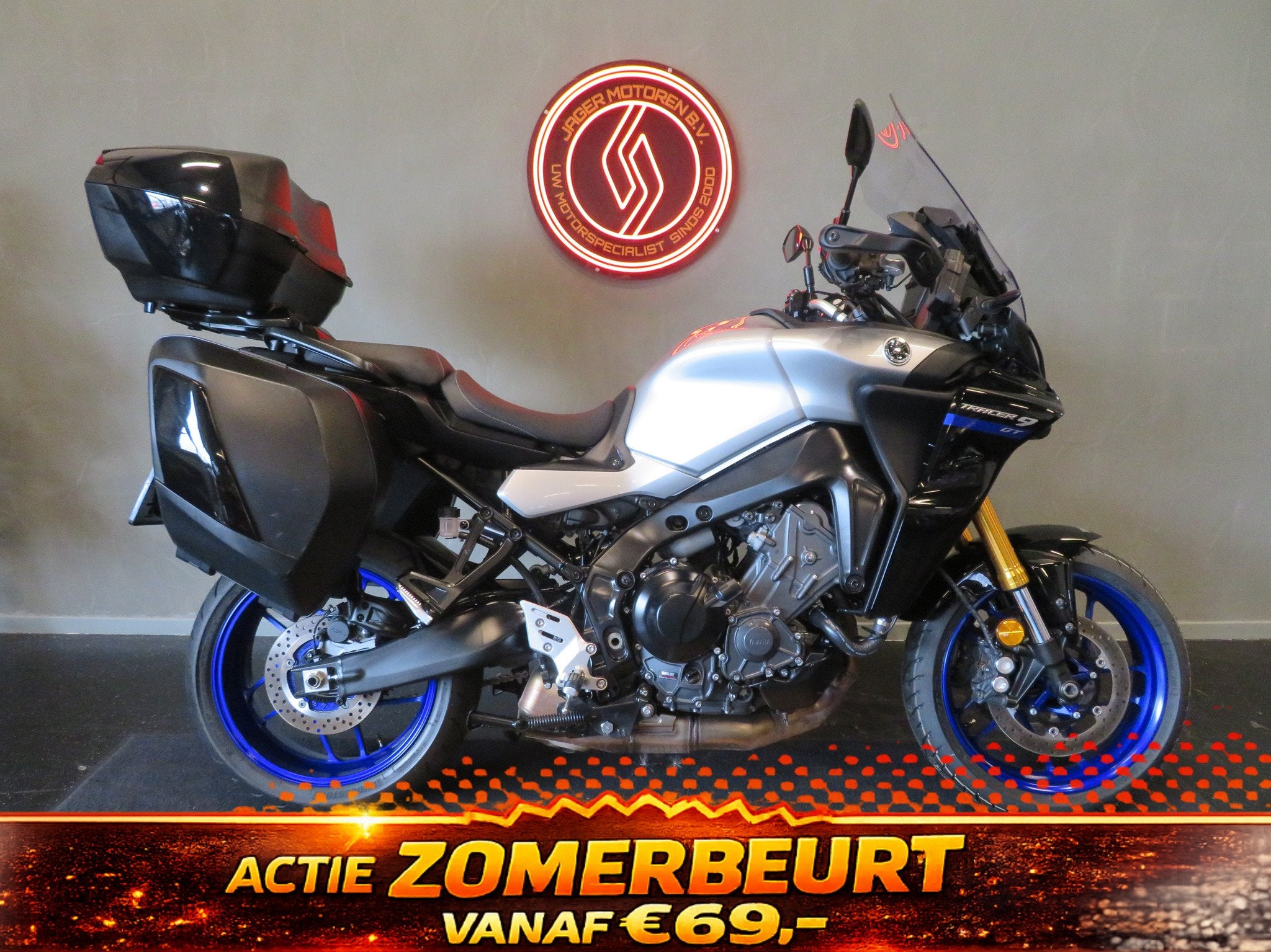 Yamaha TRACER 9 GT ABS VLAMSTRAK! (bj 2023), Motoren, Motoren | Yamaha, Bedrijf, Toermotor, 847 cc