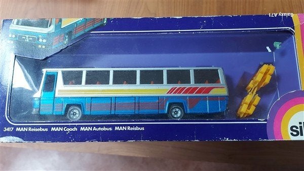 Siku 3417 MAN reisbus, Ophalen of Verzenden, Zo goed als nieuw, Bus of Vrachtwagen, SIKU