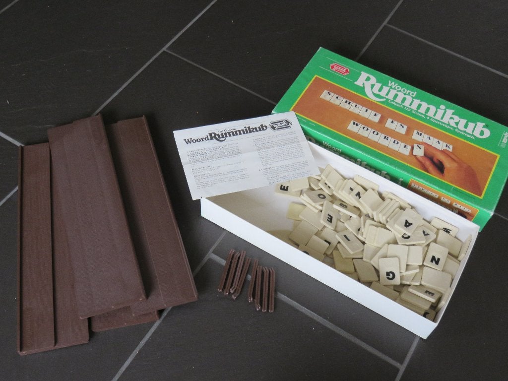 Woord rummikub met grote tegels, Goliath. Vanaf 8 jaar, mooi, Hobby en Vrije tijd, Gezelschapsspellen | Overige, Ophalen of Verzenden