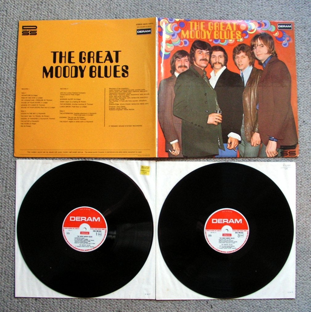 The Moody Blues The Great Moody Blues 20 nrs 2 lps 1973, Gebruikt, Originele persing, Ophalen of Verzenden, 12 inch