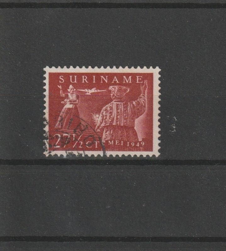 Suriname 1949. NVPH LP31, Gestempeld., Verzenden, Gestempeld