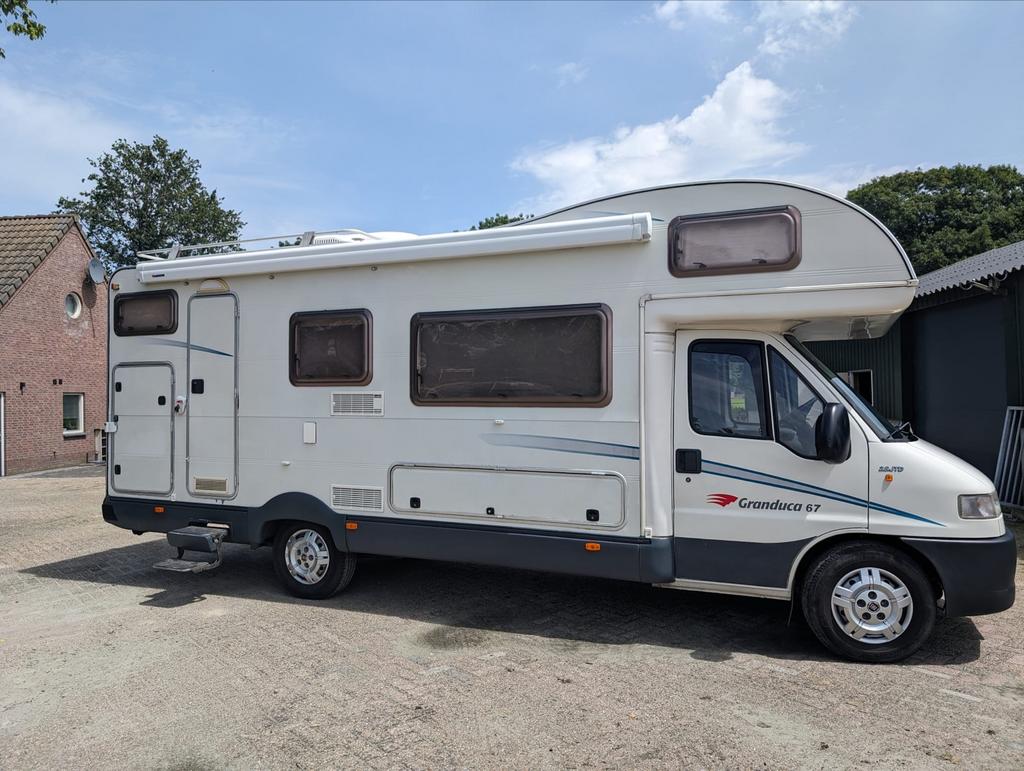 Fiat camper bj 2001 model 230 te koop 6 persoons, Standaard zit, Alkoof, Fiat, Rookmelder