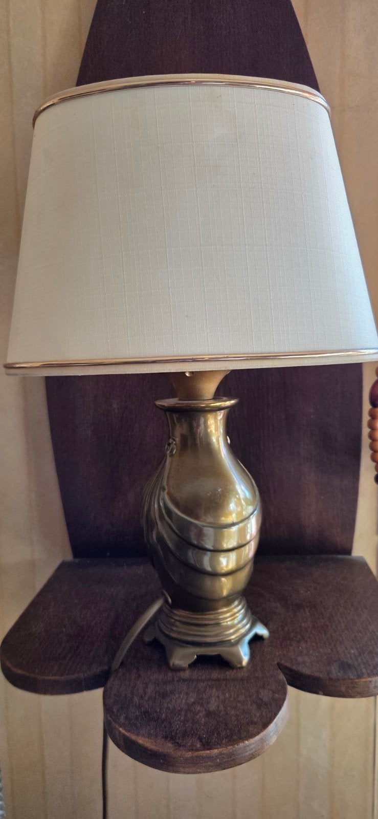 Antieke bronzen lamp, Ophalen of Verzenden, Minder dan 50 cm
