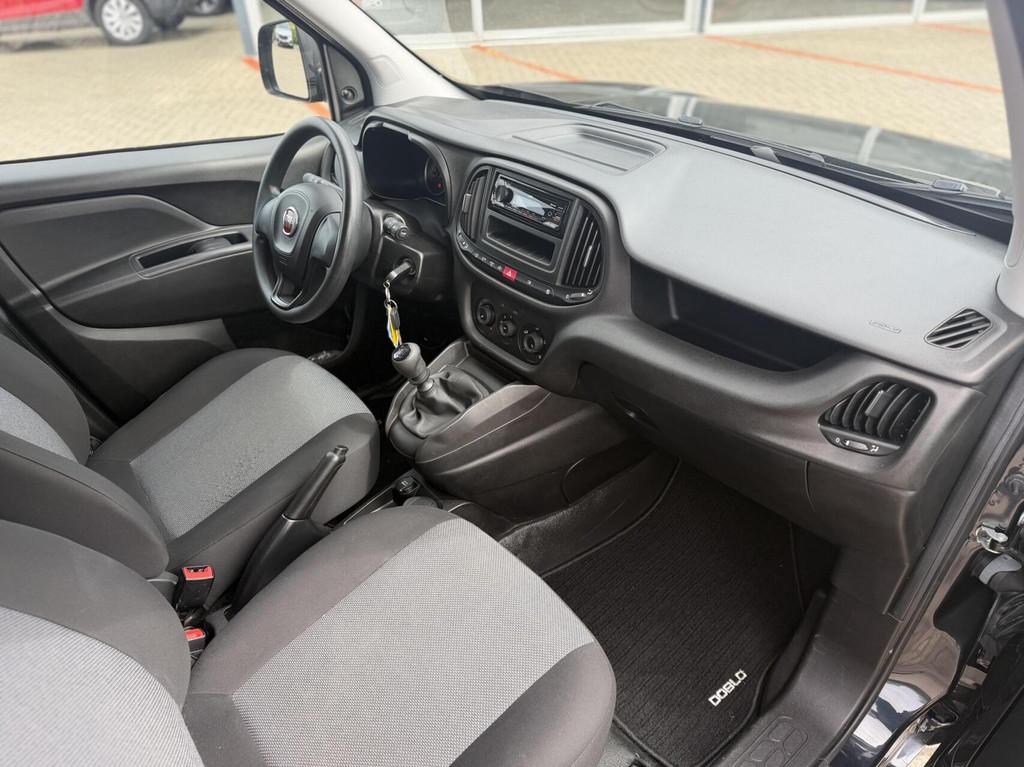 Fiat Doblò Cargo 1.6 MJ L1H1|Schuifdeur|Cruise|Airco|, Stof, 4 cilinders, Zwart, Origineel Nederlands