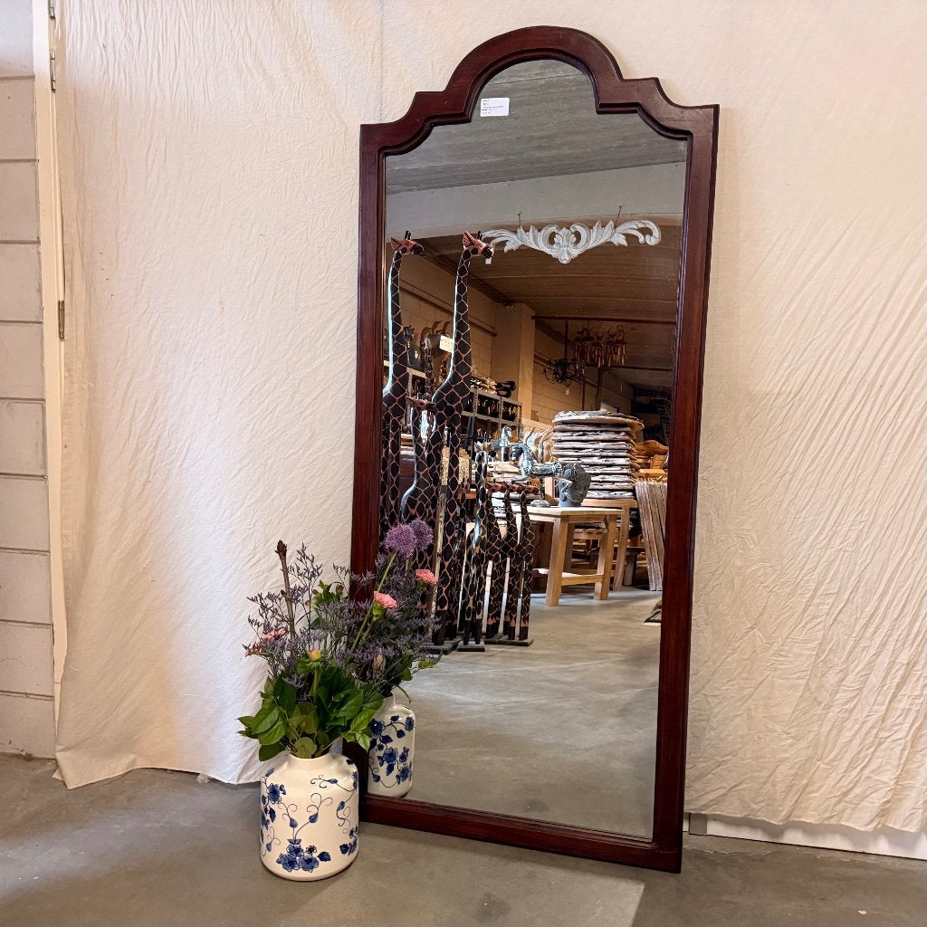 barok spiegel houten lijst 180 x 80 cm - Gratis bezorgd