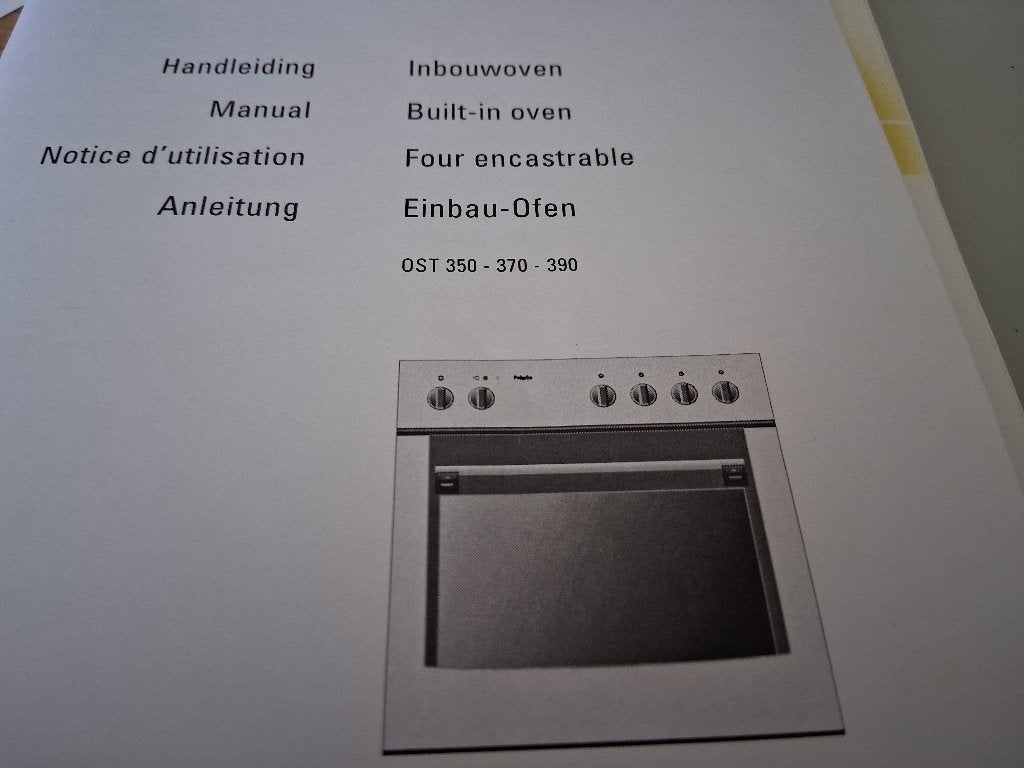 Pelgrim Inbouwgaskookplaat met Inbouwoven, Ophalen, Gebruikt, Hete lucht, 4 kookzones