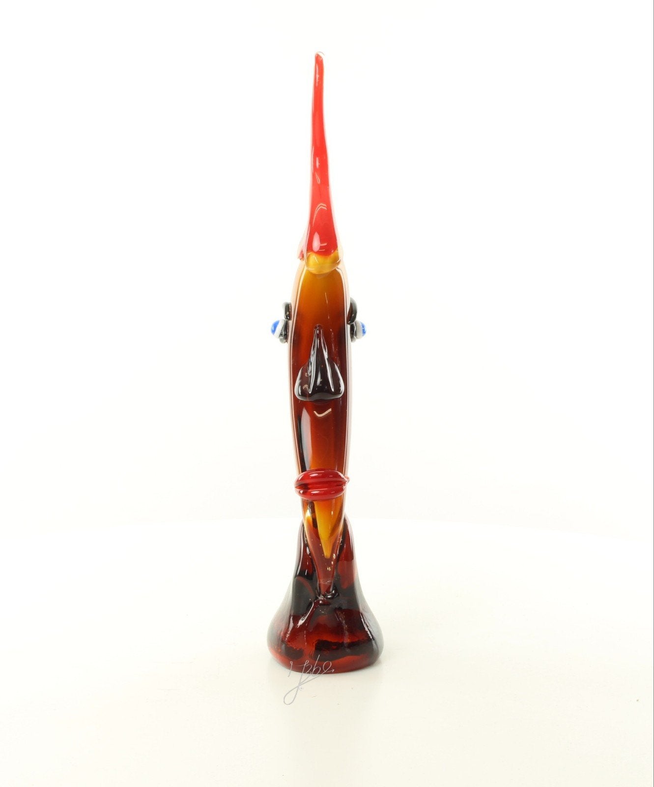Glazen sculptuur 'Zon' - Murano stijl, Antiek en Kunst, Ophalen of Verzenden, Handgemaakt, 20 - 50 cm, Beeld