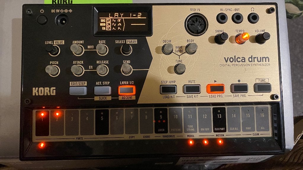 Korg volca drum, Muziek en Instrumenten, Korg, Zo goed als nieuw, Met midi-aansluiting, Overige aantallen