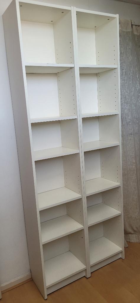 Billy (boeken)kast wit 2 stuks totaal €25, Ophalen, Minder dan 50 cm, Gebruikt, 200 cm of meer