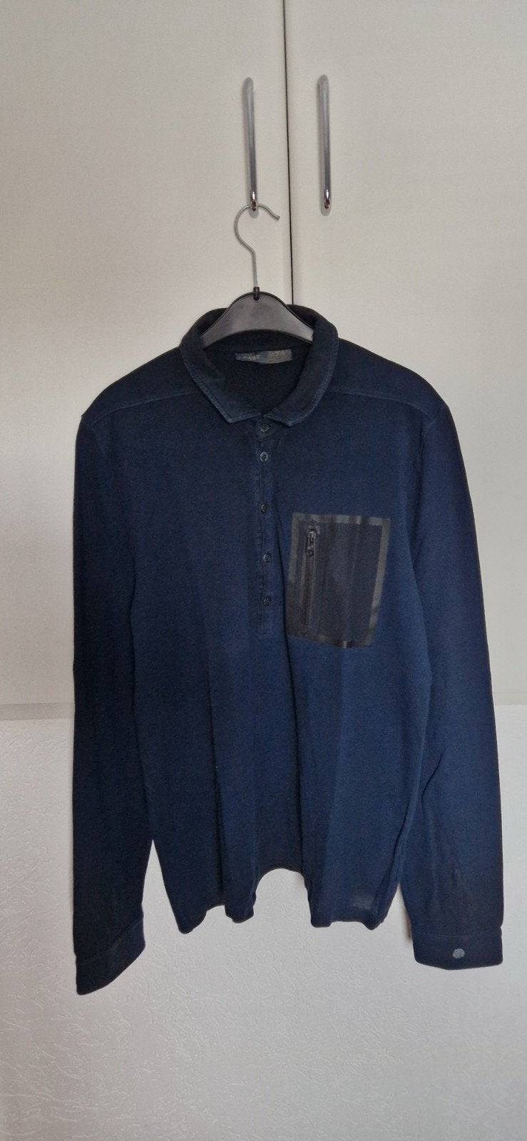 Cast Iron Polo Donkerblauw Maat L, Maat 52/54 (L), Blauw, Ophalen of Verzenden, Cast Iron