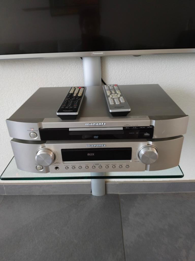 Marantz reciever, cd speler en Silver Rs boxen, Ophalen, 70 watt of meer, Overige merken, Overige spelers