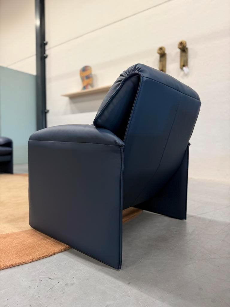 Nieuw Leolux Bora Beta Fauteuil Blauw leer Design stoel, Leolux, Info@leolux.nl, Nieuw, Ophalen of Verzenden