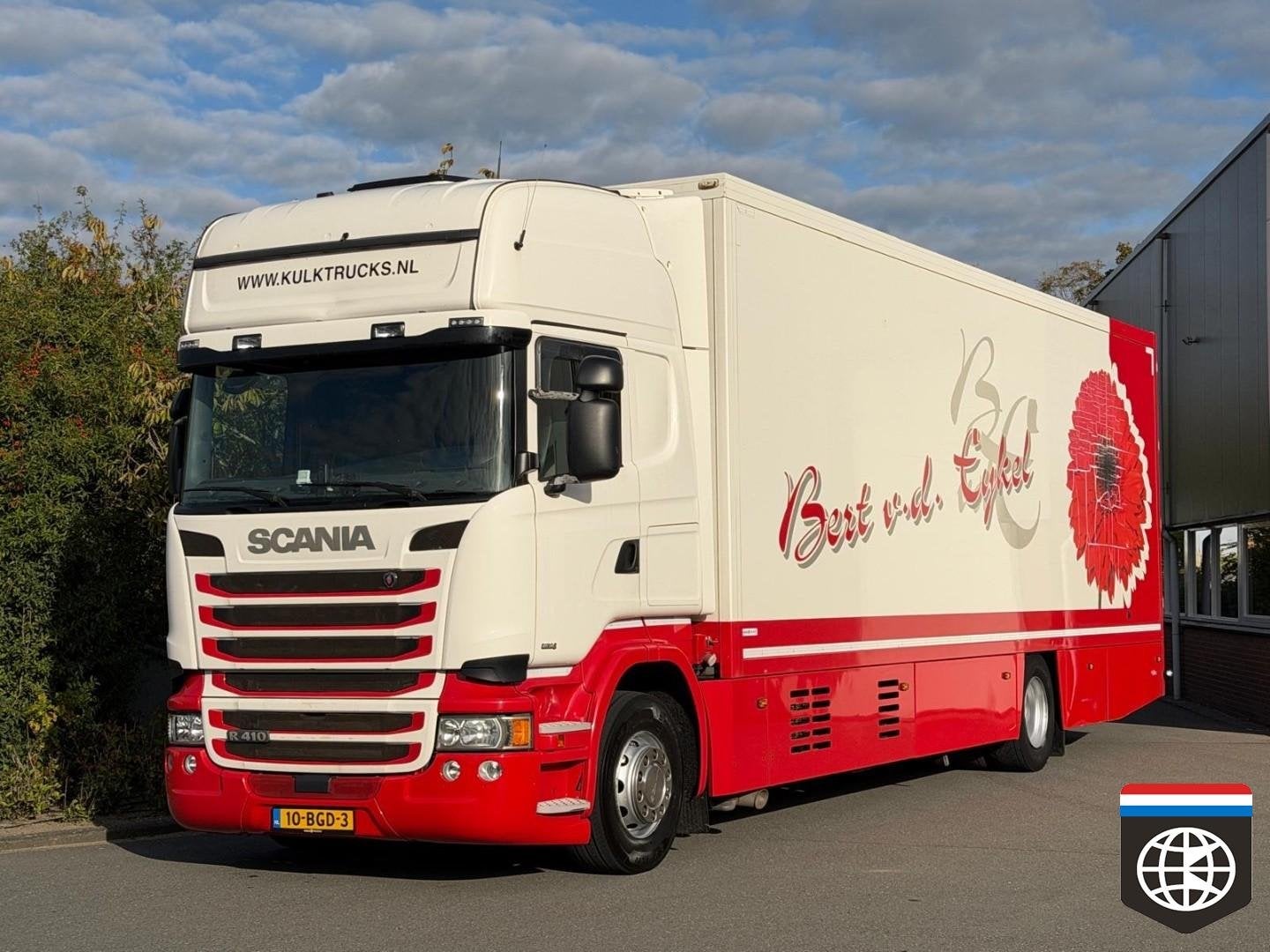 Scania R410 TRS Iceland - bloemen verkoop - laadklep - gesch, Automaat, Achterwielaandrijving, Euro 6, Bedrijf
