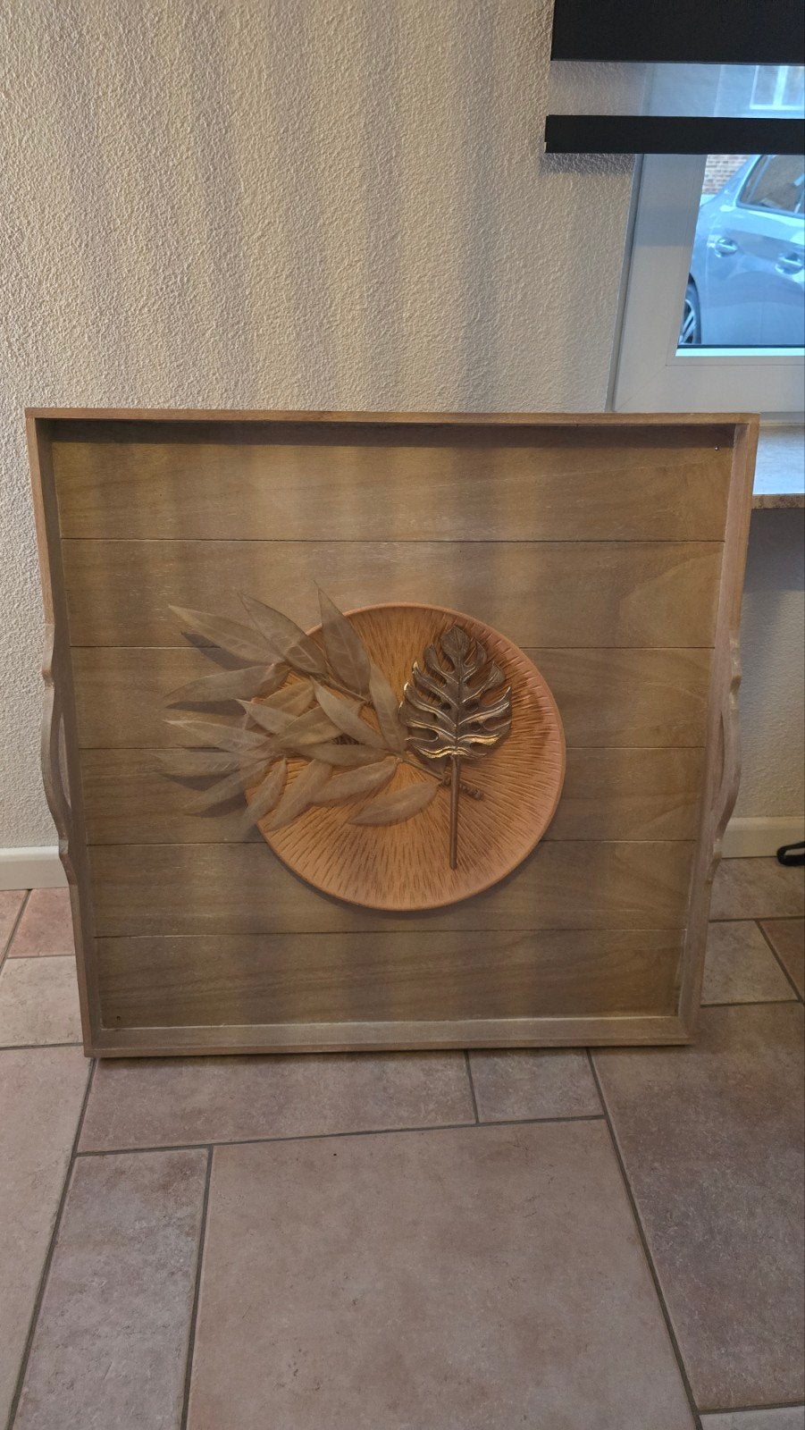 2 x decoratie, Ophalen, Hout