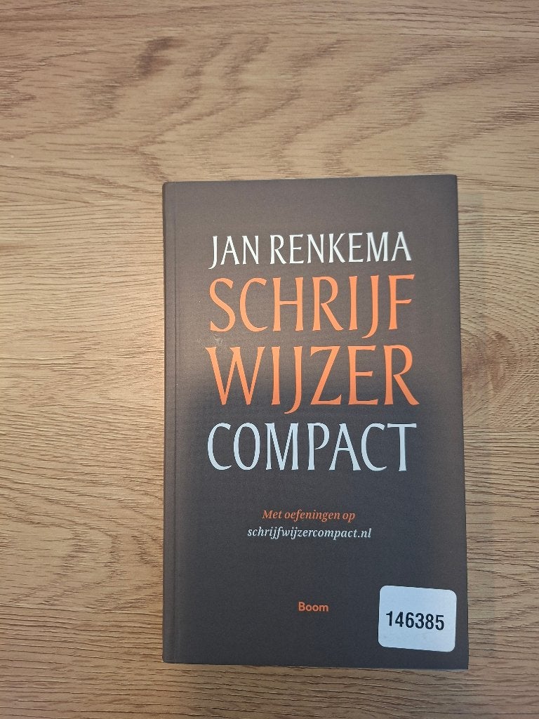 Studieboek Schrijfwijzer compact, Boeken, Ophalen, Nieuw, HBO, Jan Renkema