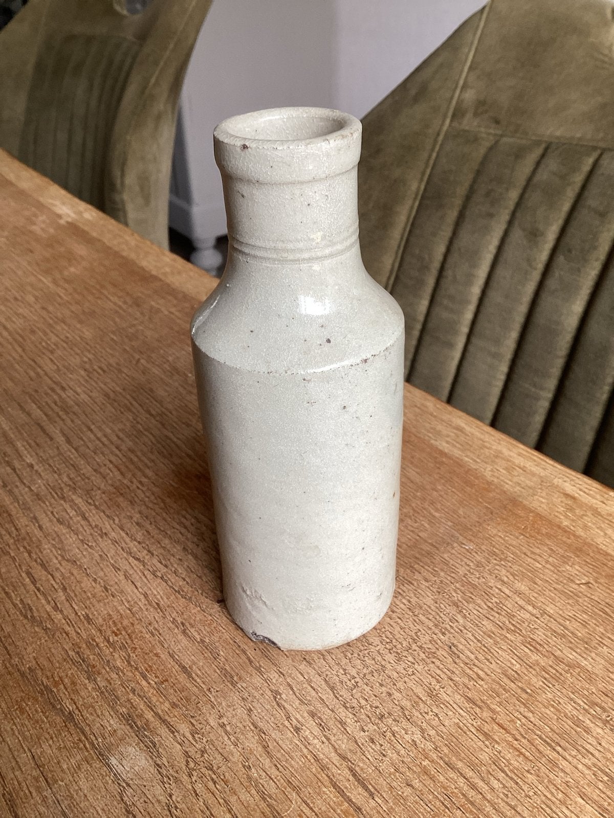 Antieke Franse steengoed fles - Fourgault Asnières-Paris, Antiek en Kunst, Ophalen of Verzenden