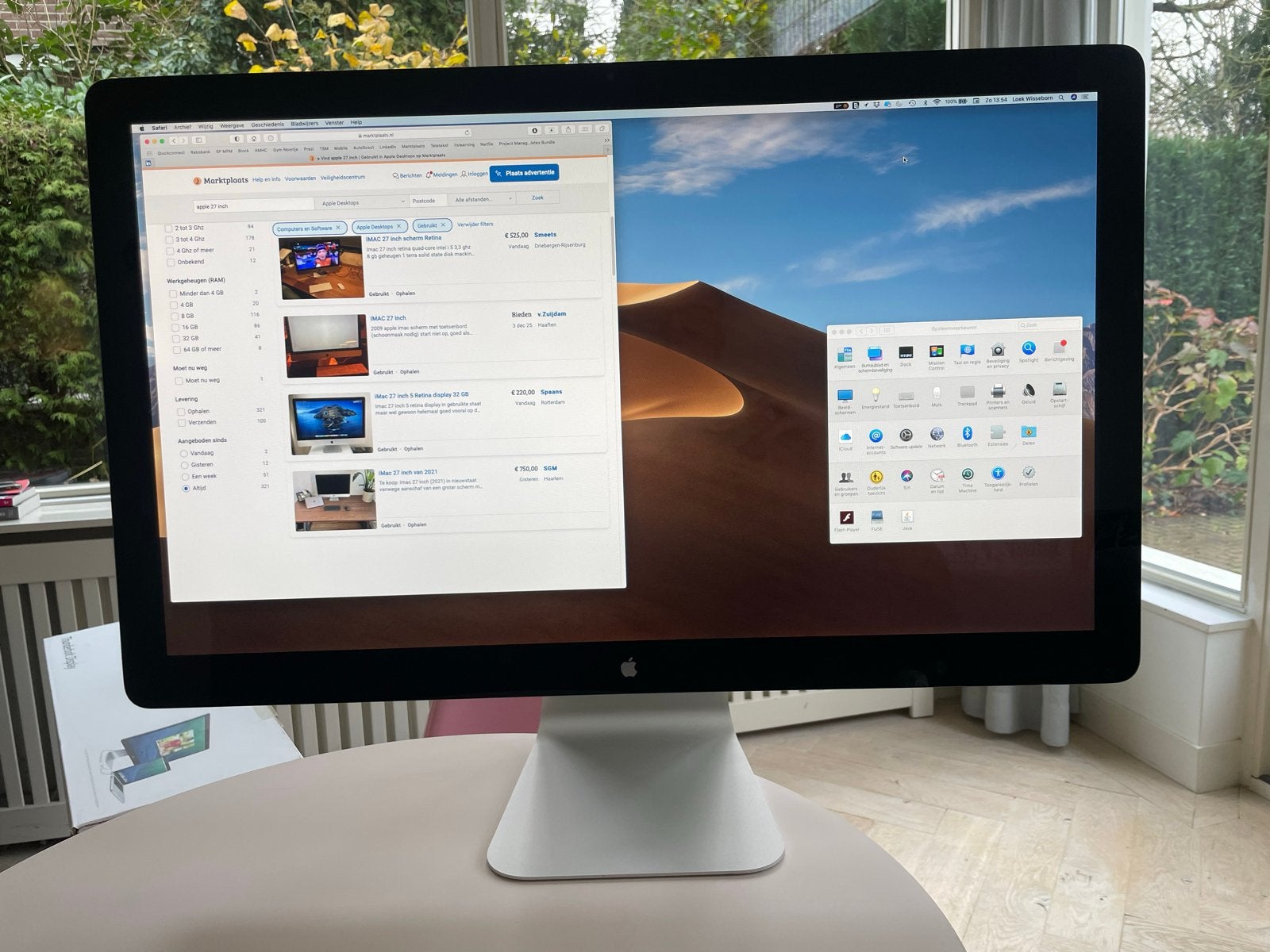 Apple Thunderbolt Display 27 inch - Zo goed als nieuw, Ophalen of Verzenden, Zo goed als nieuw, Onbekend, Quad HD (2K)