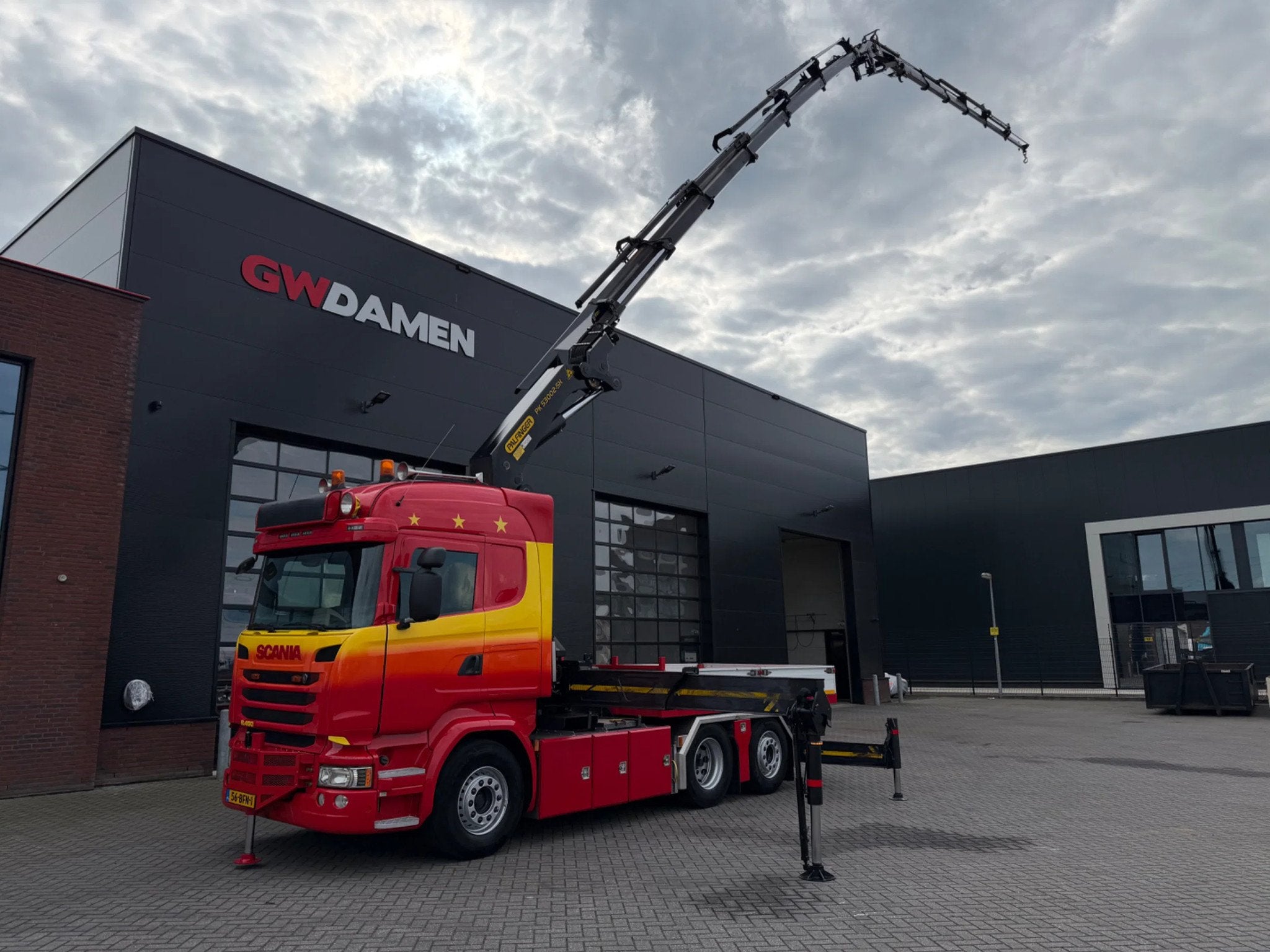 Scania R450 6x2 Palfinger PK 53002+Fly jib,winch Euro6, Auto's, Automaat, Euro 6, Scania, Origineel Nederlands