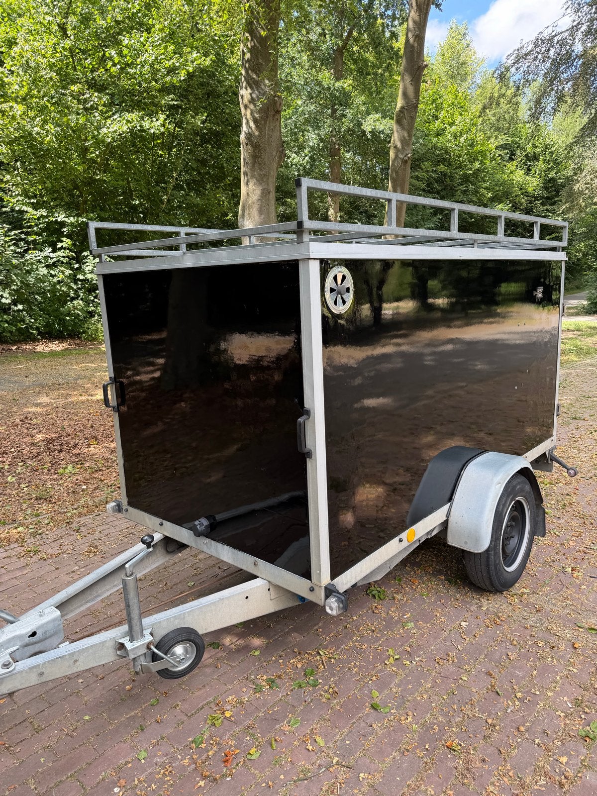 Tucker / telewash / glazenwas aanhangwagen met imperiaal, Auto diversen, Aanhangers en Bagagewagens, Ophalen, Gebruikt