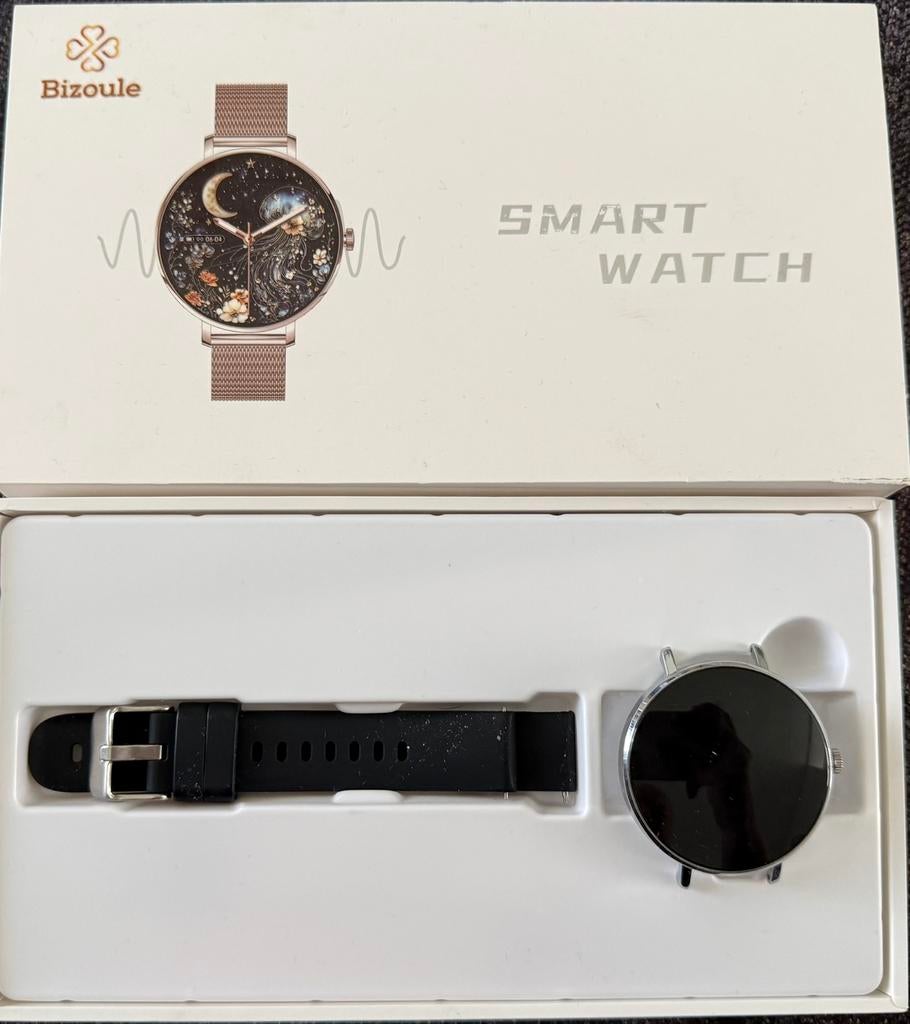 Mooie smart watch, Ophalen, Hartslag, Zwart, Zo goed als nieuw
