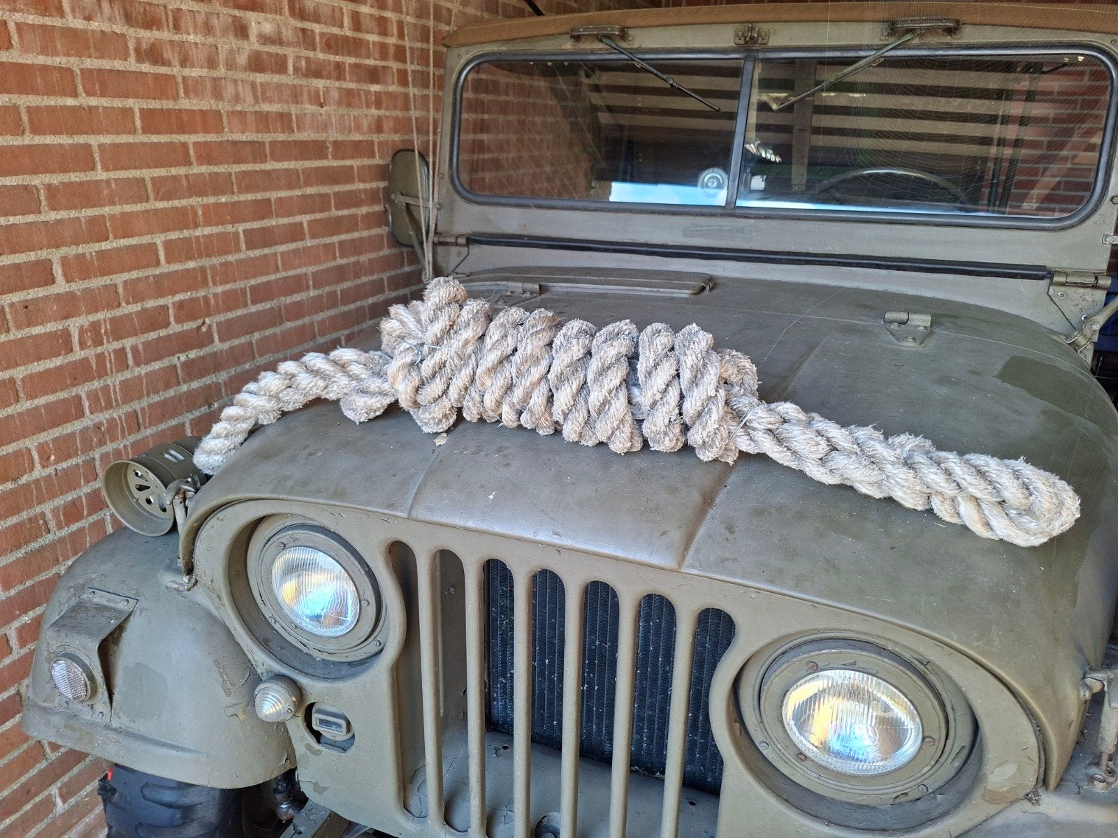 Touw voor Jeep of militair voertuig, Ophalen