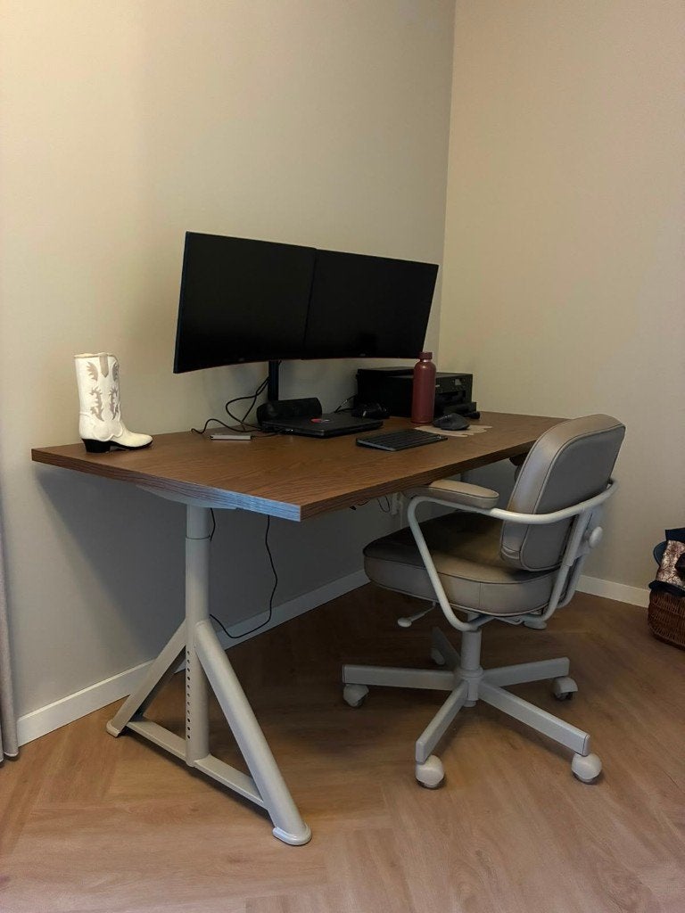 IDÅSEN IKEA Bureau bruin/beige, Ophalen, Overige typen, 160 cm, Scandinavisch
