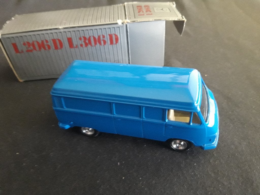 Mercedes-Benz L206 L307 bestelwagen blauw 1:50 Cursor, Ophalen of Verzenden, Zo goed als nieuw, Bus of Vrachtwagen, Conrad
