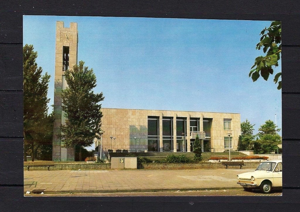 66 Bladel, Gemeentehuis, Verzamelen, Ansichtkaarten | Nederland, Ophalen of Verzenden, 1980 tot heden, Ongelopen, Noord-Brabant