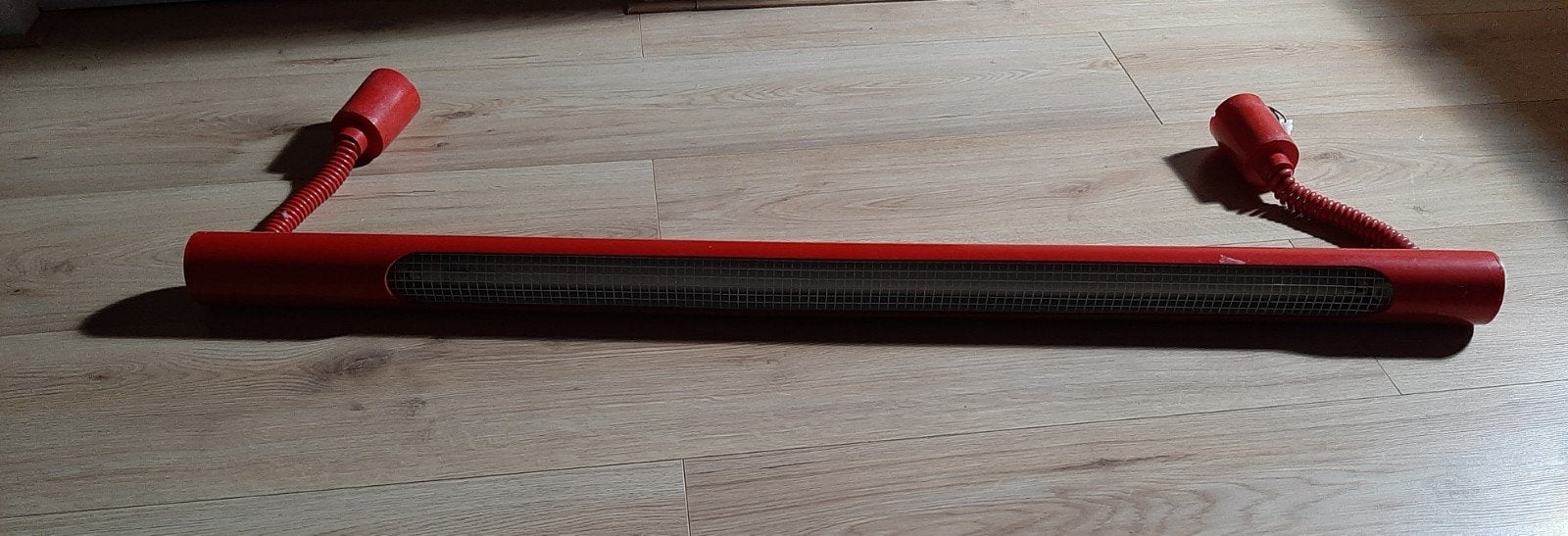 Rode TL Hanglamp van Kunststof - 122 cm, Huis en Inrichting, Lampen | Hanglampen, Ophalen, Gebruikt, Kunststof, G13 (TL)