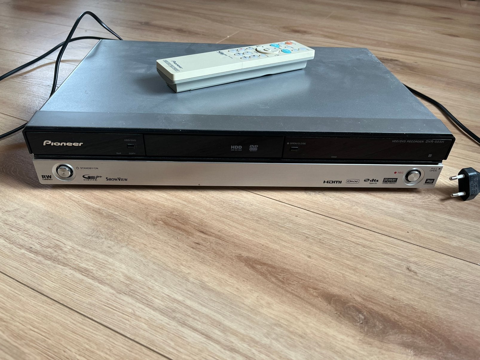 Pioneer DVR-555H HDD/DVD Recorder (incl afstandsbediening), Ophalen of Verzenden, Zo goed als nieuw, Pioneer