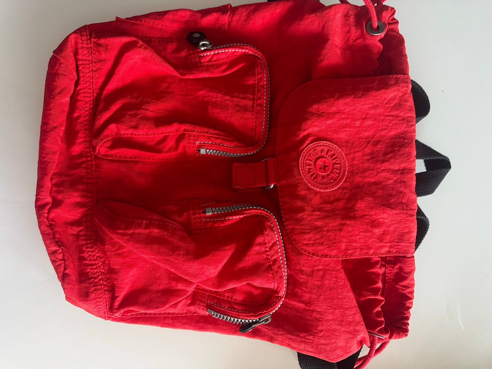 Kipling rugzak rood - Compact en praktisch, Ophalen of Verzenden, Gebruikt, Kipling, 30 tot 45 cm