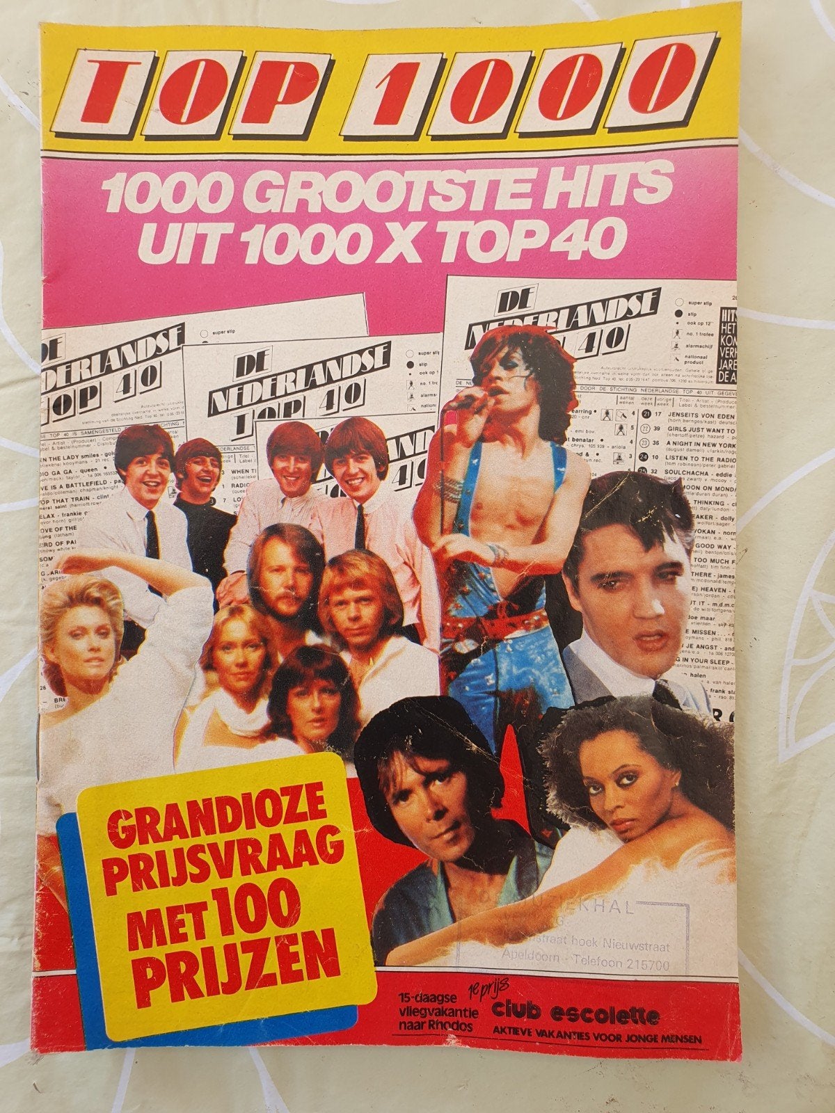 blad overzicht Top 1000 Stg Ned Top 40, Ophalen of Verzenden, Tijdschrift
