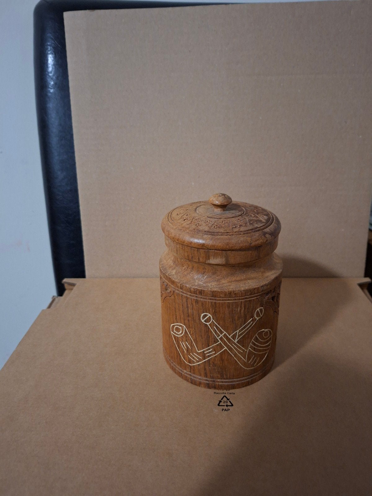 oude tabak doos hout, Verzenden