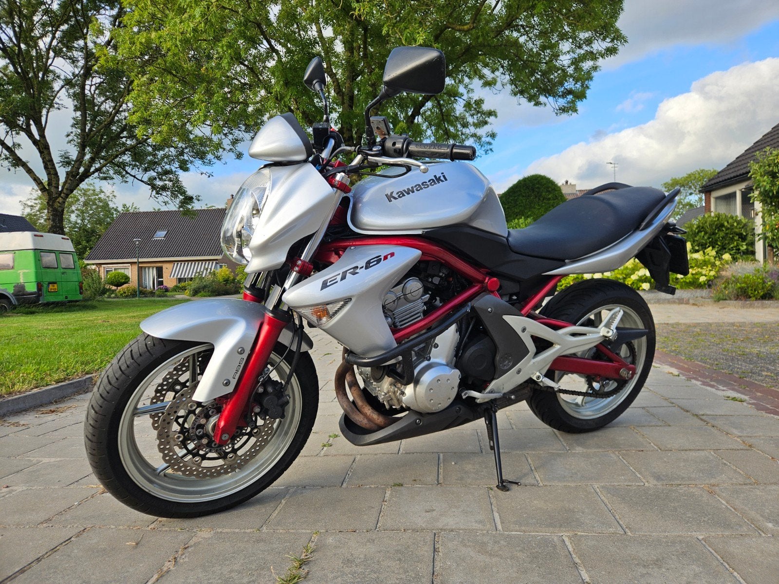 Kawasaki ER-6N 2008 - nette staat, met leuke opties, 2 cilinders, Occasion, Particulier, Meer dan 35 kW