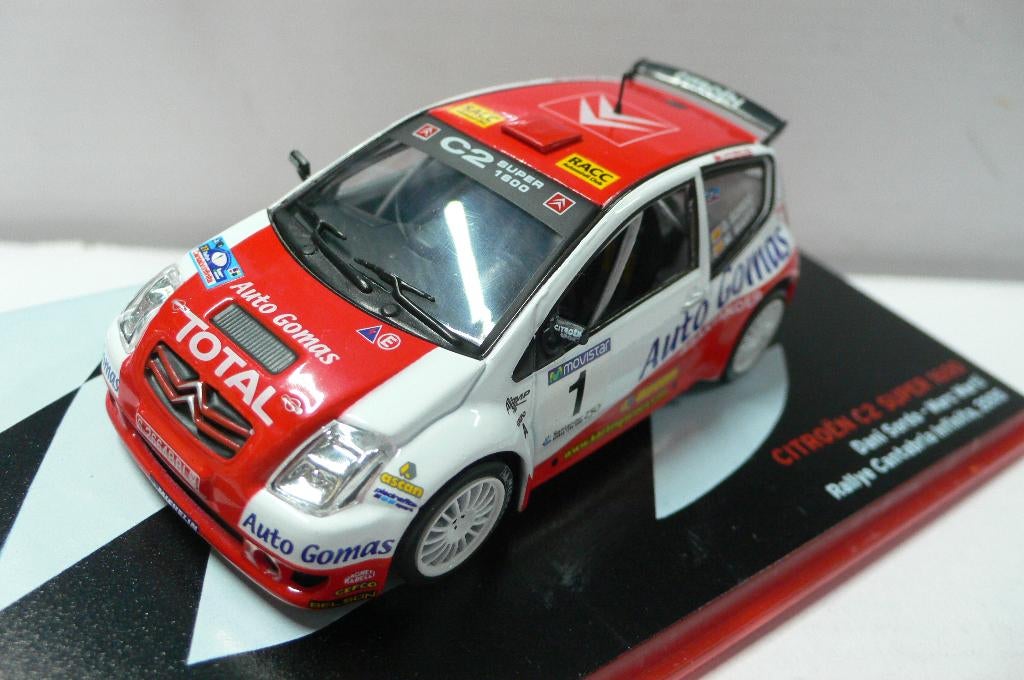citroen c2 super 1600 -rally cantabria infinita 2005- 1/43, Hobby en Vrije tijd, Modelauto's | 1:43, Verzenden, Nieuw, Auto, Overige merken